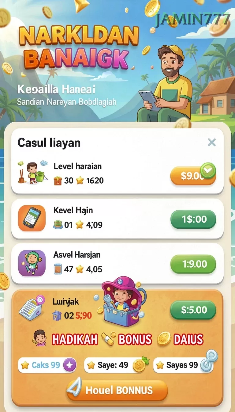 Cuplikan layar PRESIDENCC — menu navigasi